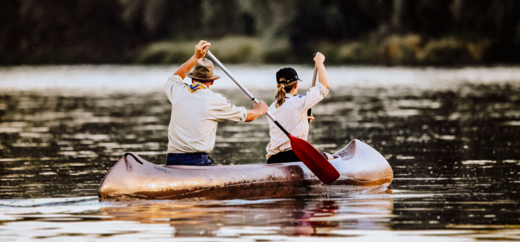 Royal Rangers Pfadfinder auf dem Wasser